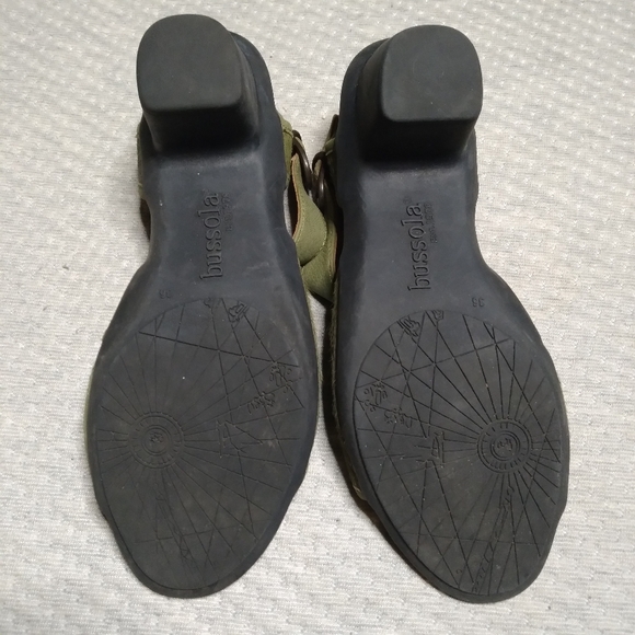 Bussola Sandals with fur Accents Sz 5.5 - Picture 2 of 8